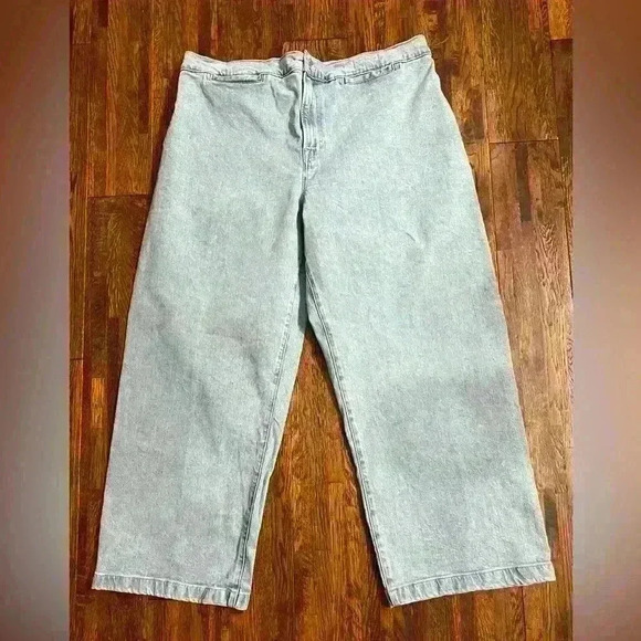 MADEWELL The Emmett Wide-Leg Crop Jean: Welt Pocket Edition in Kieran Wash - Picture 7 of 16